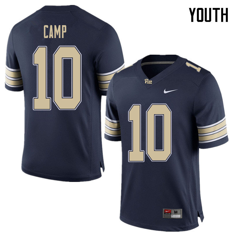 Youth #10 Keyshon Camp Pittsburgh Panthers College Football Jerseys Sale-Home Blue